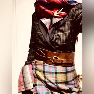 Brand: J Michaels Exquisite Plaid Wrap Style Top Size 12 🇨🇦